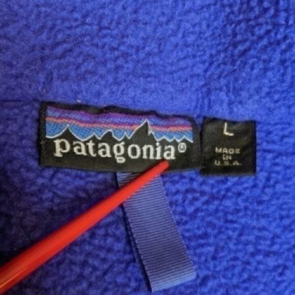 Vintage Patagonia Fleece Pullover Purple - Picture 4 of 11